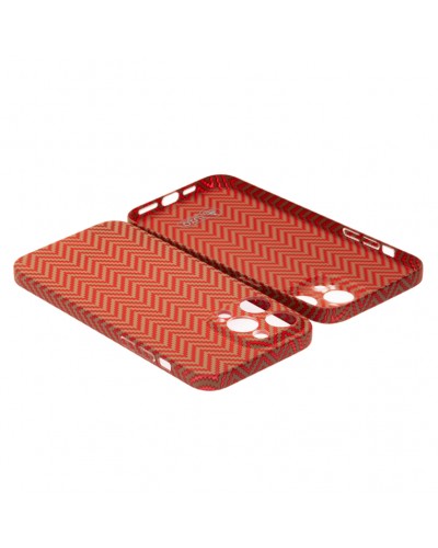 Husă iPhone 14 Pro Max LUXO Kevlar Traditional Red