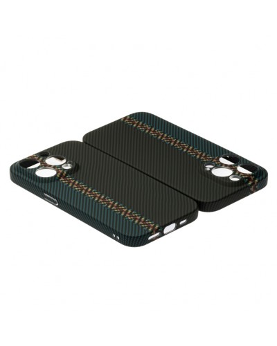 Husă iPhone 14 Pro LUXO Kevlar Black & Blue