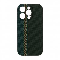 Husă iPhone 14 Pro LUXO Kevlar Black & Blue
