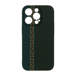 Husă iPhone 14 Pro LUXO Kevlar Black & Blue