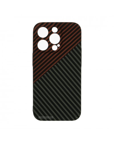 Husă iPhone 14 Pro LUXO Kevlar Red & Grey