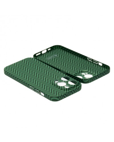 Husă iPhone 14 Pro LUXO Kevlar Traditional Green