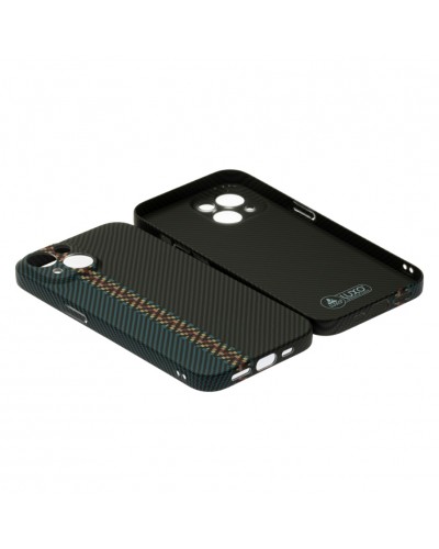 Husă iPhone 14 LUXO Kevlar Black & Blue