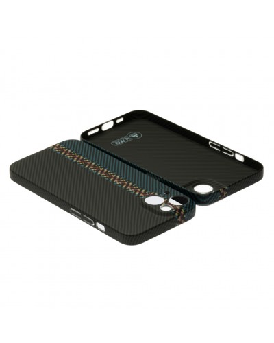 Husă iPhone 14 LUXO Kevlar Black & Blue