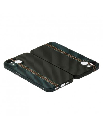 Husă iPhone 14 LUXO Kevlar Black & Blue