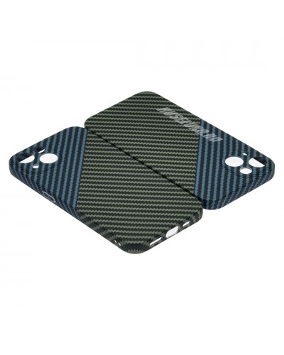 Husă iPhone 14 LUXO Kevlar Blue & Green