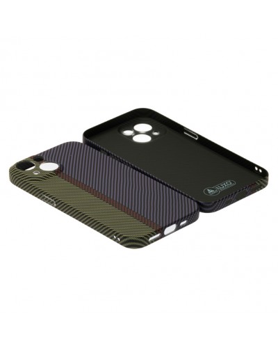 Husă iPhone 14 LUXO Kevlar Green & Purple