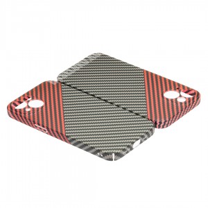 Husă iPhone 14 LUXO Kevlar Red & Grey