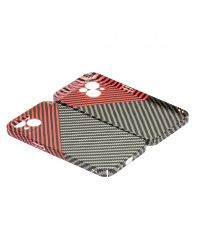 Husă iPhone 14 LUXO Kevlar Red & Grey Husă iPhone 14 LUXO Kevlar Red & Grey