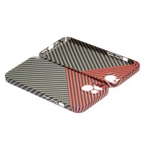 Husă iPhone 14 LUXO Kevlar Red & Grey