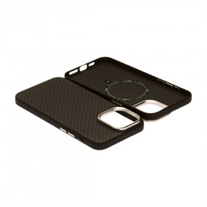 Husă iPhone 14 Pro Max LUXO PC Metal MagSafe Awesome Black