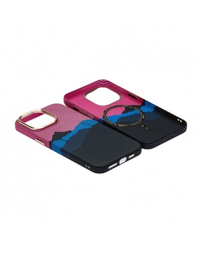 Husă iPhone 14 Pro Max LUXO PC Metal MagSafe Deep Pink