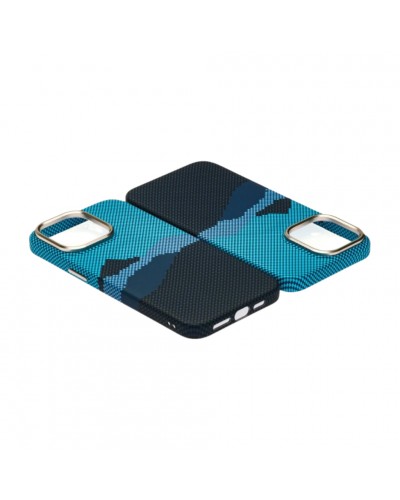 Husă iPhone 14 Pro Max LUXO PC Metal MagSafe Winter Blue