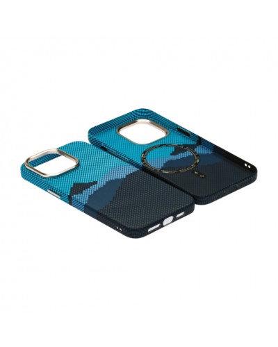 Husă iPhone 14 Pro Max LUXO PC Metal MagSafe Winter Blue