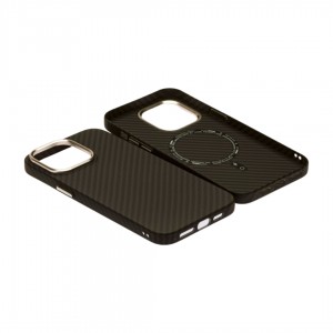 Husă iPhone 14 Pro LUXO PC Metal MagSafe Awesome Black