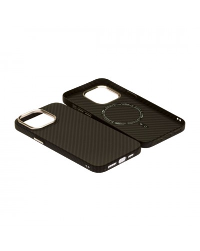 Husă iPhone 14 Pro LUXO PC Metal MagSafe Awesome Black