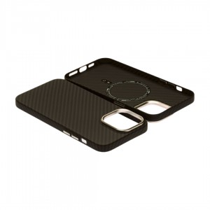 Husă iPhone 14 Pro LUXO PC Metal MagSafe Awesome Black