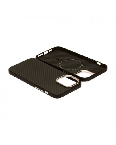 Husă iPhone 14 Pro LUXO PC Metal MagSafe Awesome Black