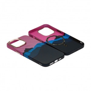Husă iPhone 14 Pro LUXO PC Metal MagSafe Deep Pink