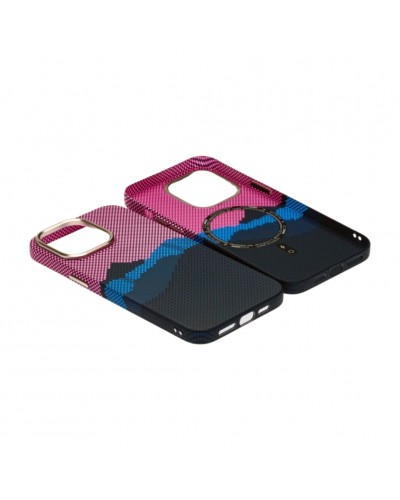 Husă iPhone 14 Pro LUXO PC Metal MagSafe Deep Pink Husă iPhone 14 Pro LUXO PC Metal MagSafe Deep Pink
