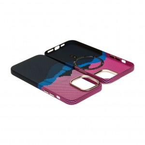 Husă iPhone 14 Pro LUXO PC Metal MagSafe Deep Pink