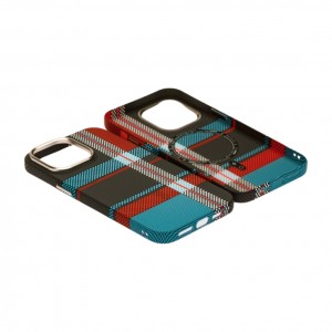 Husă iPhone 14 Pro LUXO PC Metal MagSafe Traditional Blue