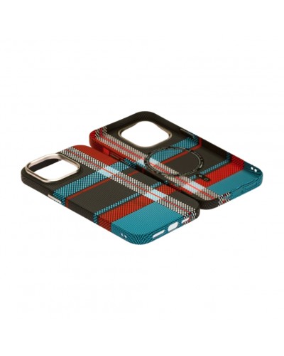 Husă iPhone 14 Pro LUXO PC Metal MagSafe Traditional Blue
