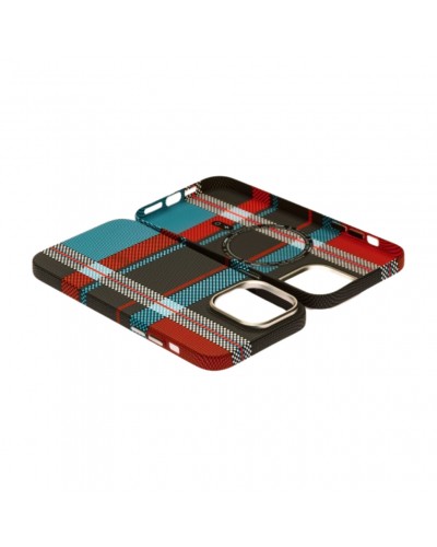 Husă iPhone 14 Pro LUXO PC Metal MagSafe Traditional Blue