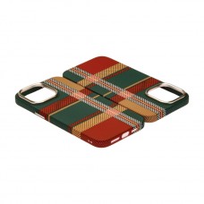 Husă iPhone 14 Pro LUXO PC Metal MagSafe Traditional Green