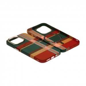 Husă iPhone 14 Pro LUXO PC Metal MagSafe Traditional Green