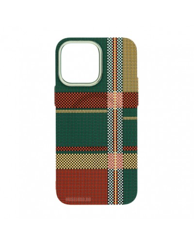 Husă iPhone 14 Pro LUXO PC Metal MagSafe Traditional Green