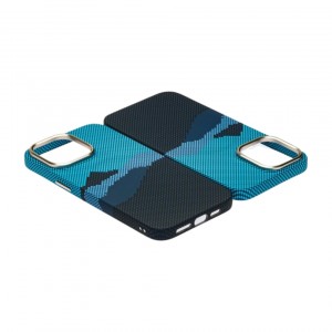 Husă iPhone 14 Pro LUXO PC Metal MagSafe Winter Blue