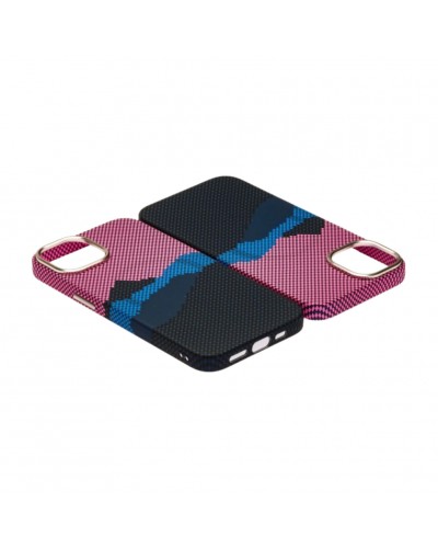 Husă iPhone 14 LUXO PC Metal MagSafe Deep Pink
