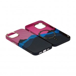 Husă iPhone 14 LUXO PC Metal MagSafe Deep Pink