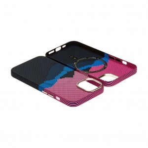 Husă iPhone 14 LUXO PC Metal MagSafe Deep Pink