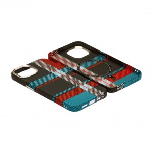 Husă iPhone 14 LUXO PC Metal MagSafe Traditional Blue