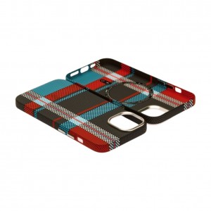 Husă iPhone 14 LUXO PC Metal MagSafe Traditional Blue