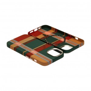 Husă iPhone 14 LUXO PC Metal MagSafe Traditional Green