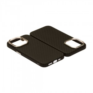 Husă iPhone 15 Pro Max LUXO PC Metal MagSafe Awesome Black