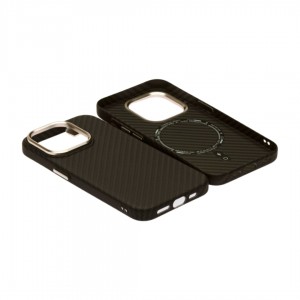 Husă iPhone 15 Pro Max LUXO PC Metal MagSafe Awesome Black