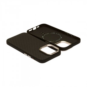 Husă iPhone 15 Pro Max LUXO PC Metal MagSafe Awesome Black