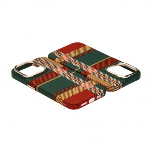 Husă iPhone 15 Pro Max LUXO PC Metal MagSafe Traditional Green