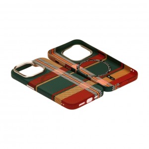 Husă iPhone 15 Pro Max LUXO PC Metal MagSafe Traditional Green
