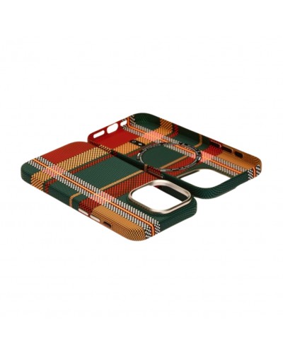 Husă iPhone 15 Pro Max LUXO PC Metal MagSafe Traditional Green