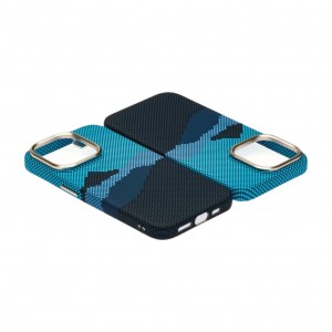 Husă iPhone 15 Pro Max LUXO PC Metal MagSafe Winter Blue