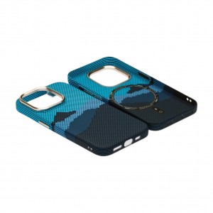 Husă iPhone 15 Pro Max LUXO PC Metal MagSafe Winter Blue