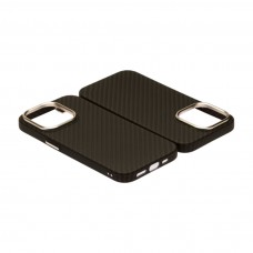 Husă iPhone 15 Pro LUXO PC Metal MagSafe Awesome Black