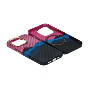 Husă iPhone 15 Pro LUXO PC Metal MagSafe Deep Pink