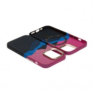 Husă iPhone 15 Pro LUXO PC Metal MagSafe Deep Pink