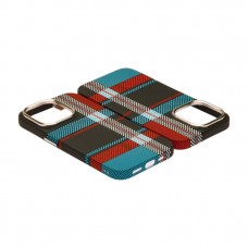 Husă iPhone 15 Pro LUXO PC Metal MagSafe Traditional Blue